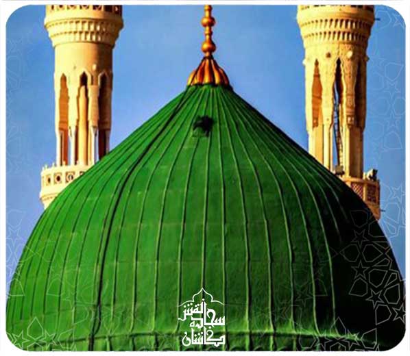 گنبد سبز رنگ گنبد مسجد پیامبر