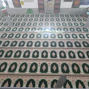 نمای کلی سجاده فرش طرح بارگاه-مسجد  ابوالفضل ع -روستای ارباستان-لاهیجان