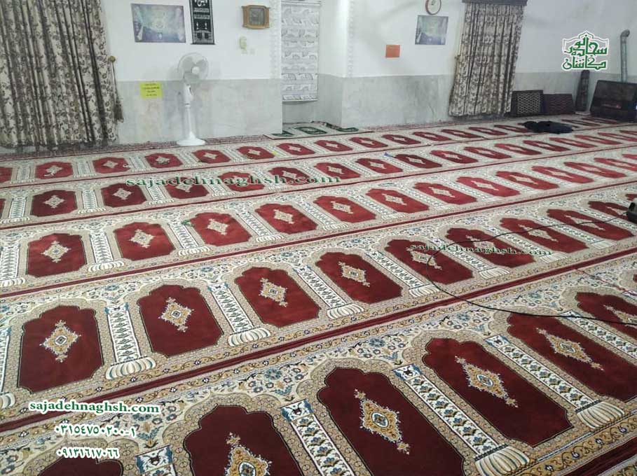 خرید فرش سجاده ای قیمت ارزان در مسجد آق قلا گرگان