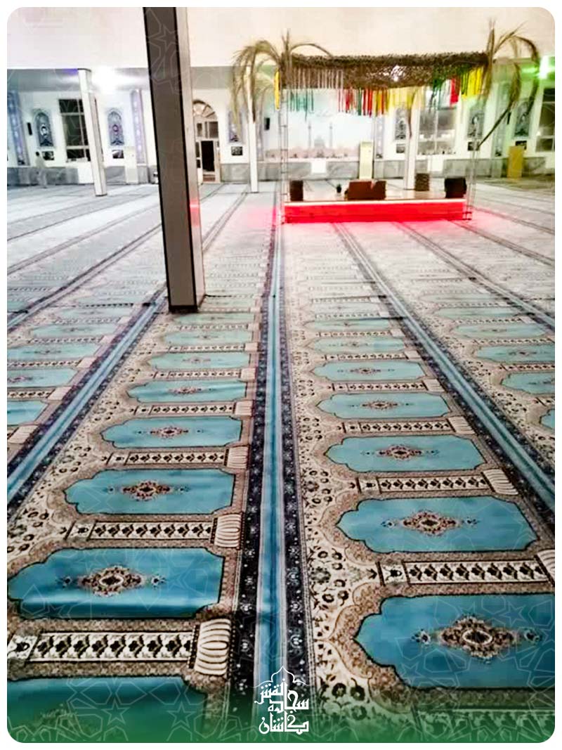 قرارگاه شهید کازونی مفروش شده با فرش سجاده ای سجاده نقش