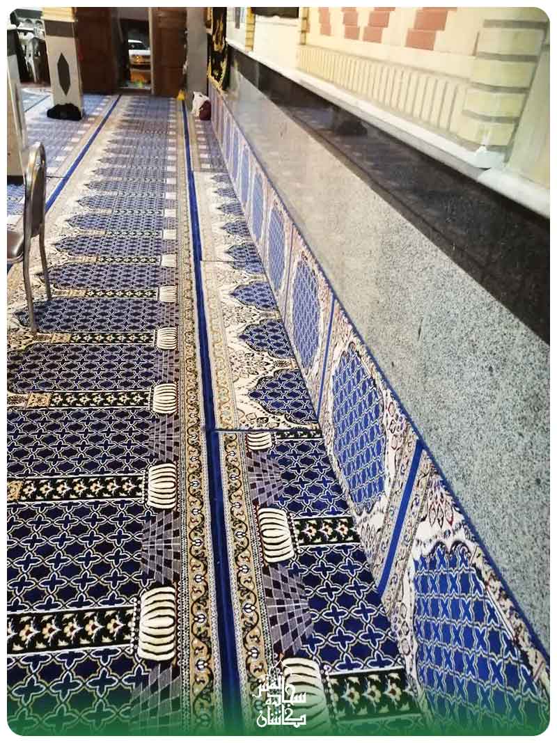 سجاده فرش و پشتی مسجدی شرکت سجاده نقش در مسجد امیرالمومنین کرج