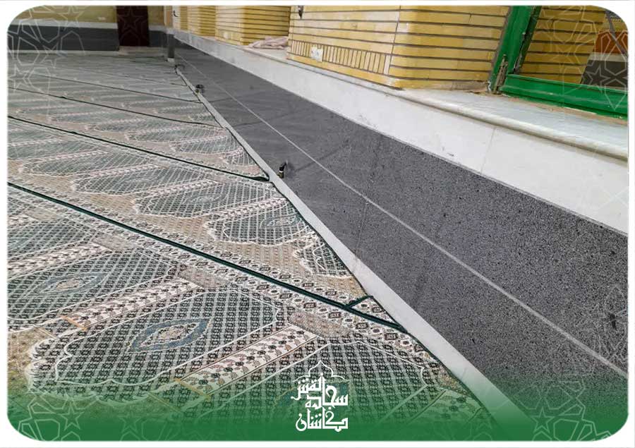نصب فرش مسجد در کهک قم