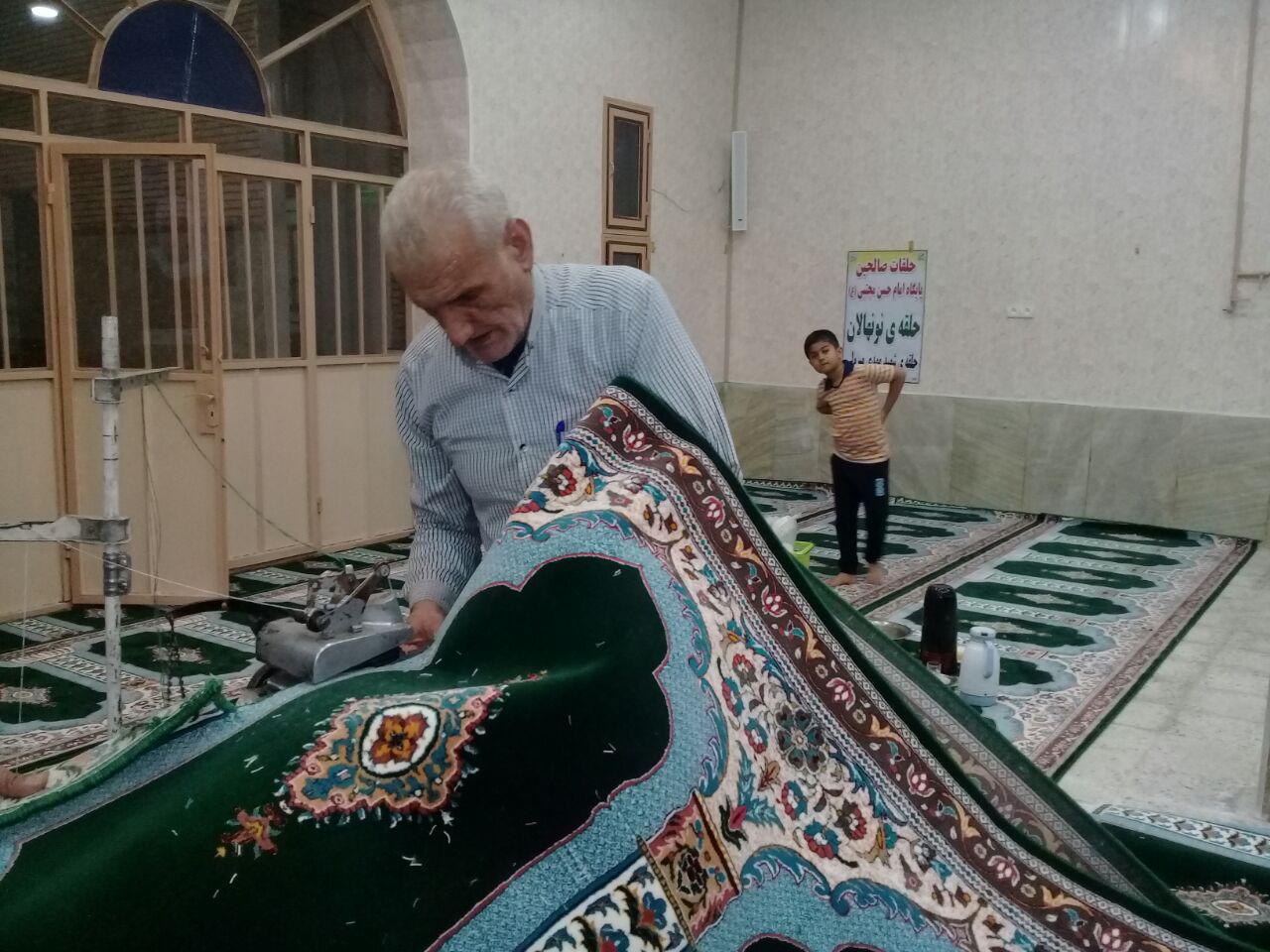 نصب-سجاده-فرش-مسجد-خوزستان-شوش-دانیال
