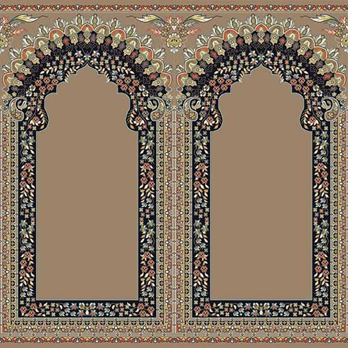  سجاده فرش محرابی طرح میترا