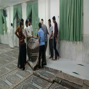 نصب و آماده سازی سجاده فرش مسجد 
