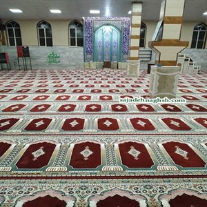 خرید سجاده فرش محرابی-طرح فرخ-مسجد ده ریز-بروجرد-480متر