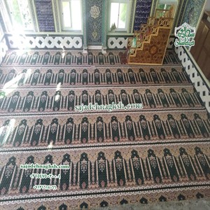 سجاده فرش ایرانی برای مسجد حضرت ابوالفضل(ع) تنکابن -متراژ 200 متر