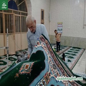  تركيب سجادة راجح في مسجد الإمام حسن خوزستان