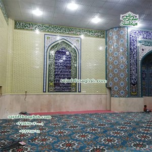 تركيب سجادة احتفالية لمسجد شادان في الأهواز - 480 مترا مربعا