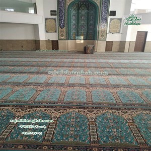 خرید فرش سجاده قیمت ارزان-مسجد صاحب الزمان کاشان-400متر- فرش سجاده ای 700 شانه