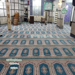 نصب فرش سجاده ای در مسجد المهدی شهریار-380متر-طرح باستان-1398/12/20