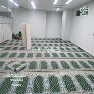 خرید فرش نمازخانه برای نمازخانه بهداشت و درمان کرمانشاه - 120 متر مربع 500 شانه