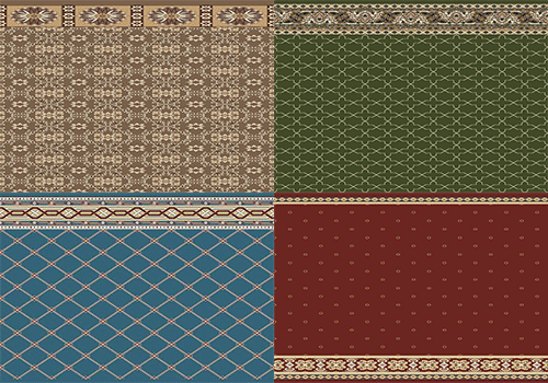 تصميم و دور السجاد المرصع الاحتفالي