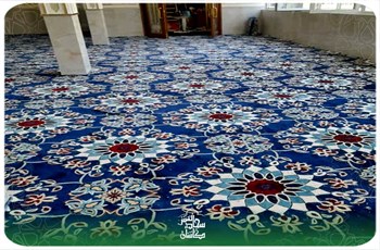 نمونه کار نصب فرش تشریفات برای آموزش پرورش تهران