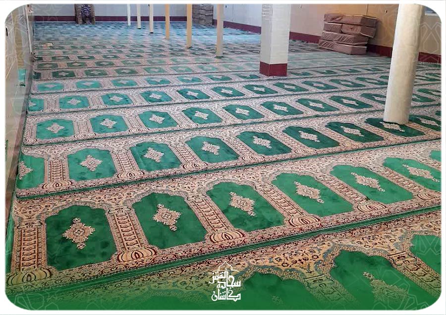 نمونه کار خرید فرش سجاده ای در مسجد حضرت ابوالفضل