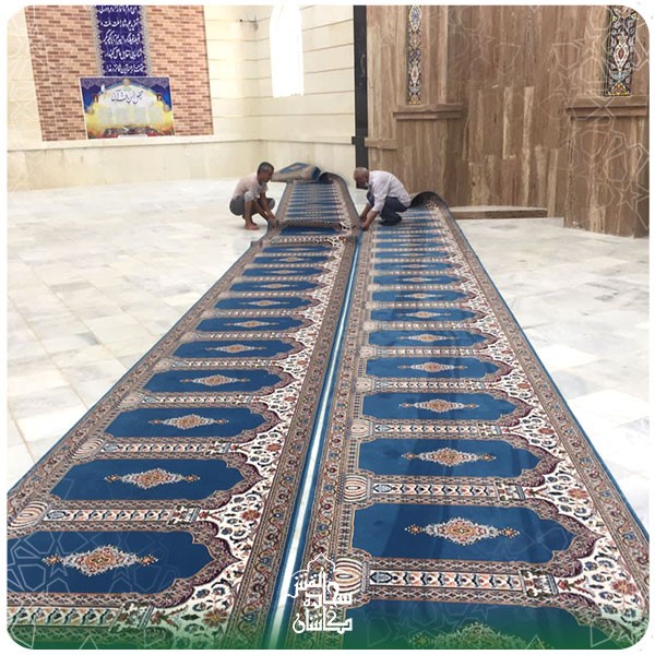 نصب فرش های سجاده ای مسجد